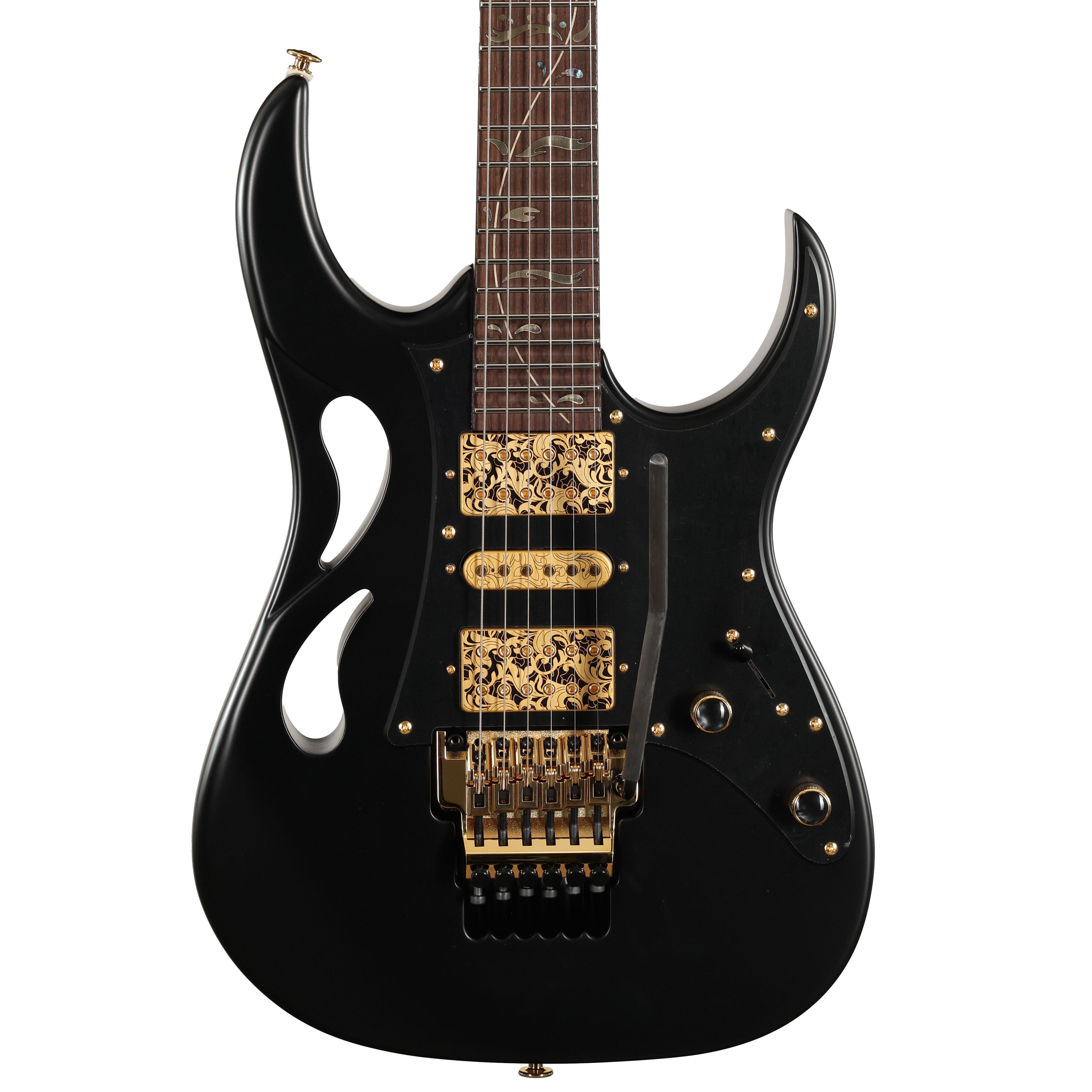 Ibanez PIA3761 steve Vai シグネチャー Ibanez Steve Vai Signature PIA Guitar in Onyx Black - Andertons